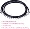 100Pcs Necklace Cord for Jewelry Making, Black Waxed String Bracelet Making Supplies